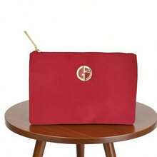 Armani 1PC Handbag For Women, Red Portable Makeup Bag, Simple And Stylish Handbags For Women, Suitable For Carrying Makeup Products/Wallets/Daily Necessities/Functional Handbags, Suitable For Daily/Travel/Tourism/Camping, As A Gift For Her/Him, Autumn Promotion, Back To School Season, Christmas, Mother's Day.GAR25008