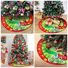 Tree Skirt  Merry Tree Collar Soft Farmhouse Xmas Holiday Decoration 36 INCHES