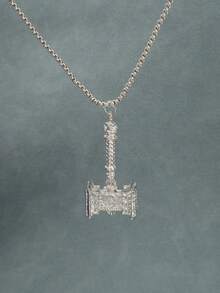 1 件 Hercules Hammer 吊坠项链，美国经典街头风格 - 錘子 - 查看 4