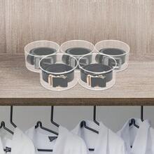 InSyoForeverEC Scatola porta cinture a 5 strati, scatola porta cinture in acrilico, espositore multifunzionale per accessori, diametro 5,11 pollici - chiaro - Visualizzare 3
