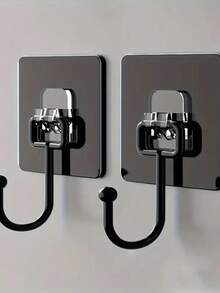 Hook With Strong Supporting Force, Risk-Free Installation, Space-Saving, Beautiful And Practical - 黑色 - 查看 1
