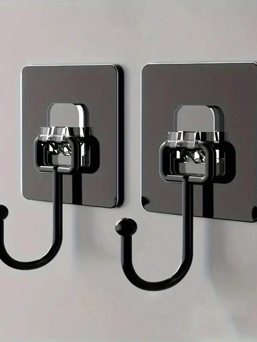 Hook With Strong Supporting Force, Risk-Free Installation, Space-Saving, Beautiful And Practical - 黑色 - 查看 1