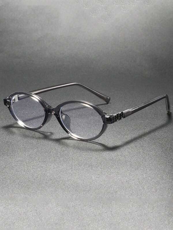 1 Pair Men's 2025 Autumn Oval Casual Retro Glasses, Suitable For Outdoor Activities, Shopping, Decoration And Dressing Up