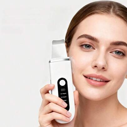 جهاز تنظيف المسام الوجهي المنزلي، فرشاة تنظيف عميق للبشرة، مكشطة الوجه، جهاز تنظيف مكشطة البشرة، جهاز تنظيف المسام الوجهي الكهربائي، جهاز مكشطة البشرة - مكشطة لاسلكية قابلة للشحن بالبطارية الليثيوم 400 مللي أمبير، جهاز تقشير عميق