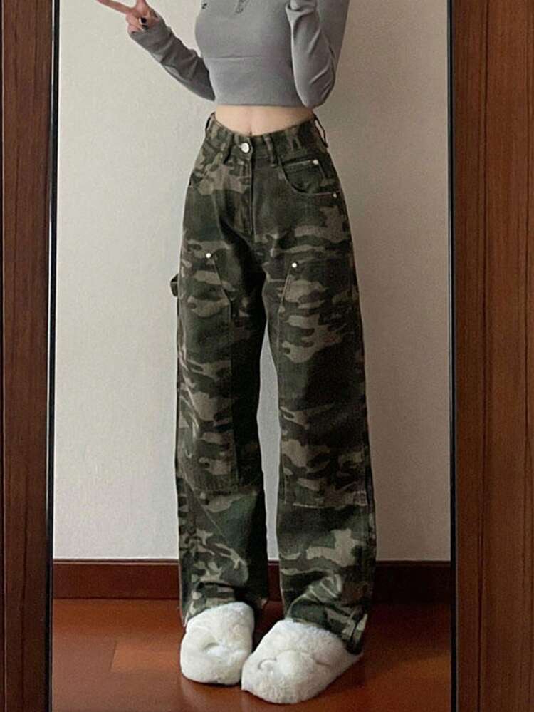Women Jeans - Army Green - View 2