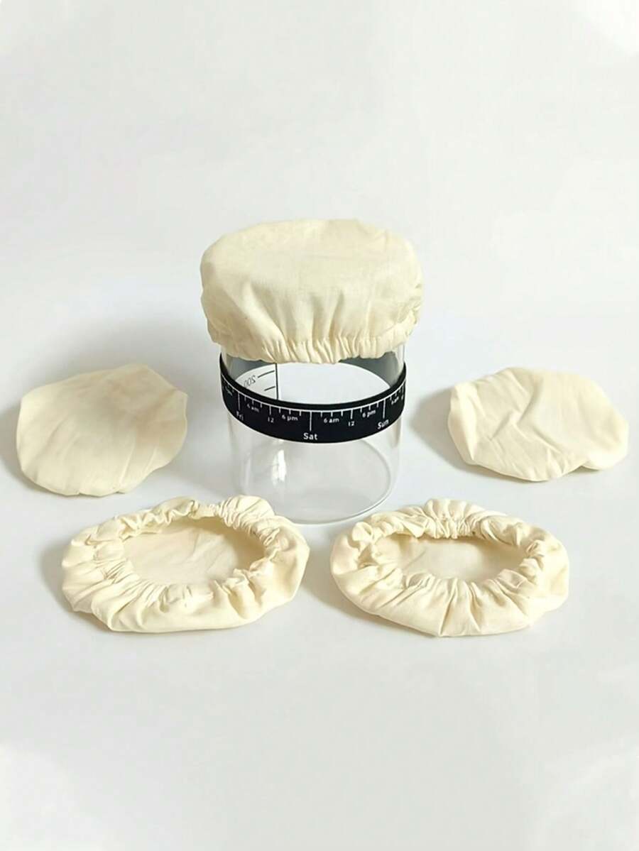 Reusable Linen Dough Fermentation Sleeve, Elastic Cloth Cover For Sourdough Bread Proofing, Suitable For Sourdough, Kombucha, Kitchen Storage And Organization