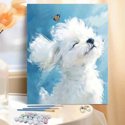 Tranh kỹ thuật số DIY hình chú cún con dễ thương: Thắp sáng cuộc sống sáng tạo, khắc họa một thế giới đầy màu sắc. Tranh kỹ thuật số DIY, bắt đầu hành trình nghệ thuật của bạn. Sự kết hợp hoàn hảo giữa sáng tạo và niềm vui, một lựa chọn tuyệt vời cho tương tác, chia sẻ cùng các cặp đôi và thư giãn cá nhân.