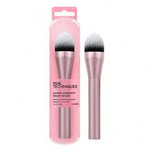 Cọ trang điểm má hồng Real Techniques Power Pigment, cọ má dành cho phấn má dạng lỏng và kem, lông tổng hợp dày, hình dạng nhọn độc đáo giúp tán phấn chính xác, thuần chay và không thử nghiệm trên động vật. - Hồng - Xem 9