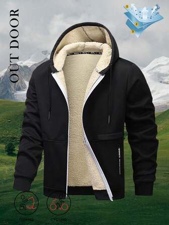 New Autumn/Winter Sherpa Thermal Lined Hooded Cardigan Jacket