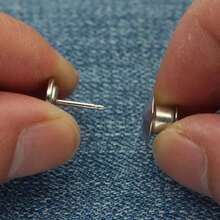 2 Sets Adjustable Jeans Buckle Seamless Pants Waist Clothes Button Nail Free Repeated Removal Artifact Invisible Waist - Nhiều màu - Xem 7