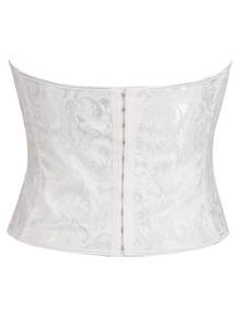 Women's Plus Size Body Shaping Tops, Women's Corsets, Halloween Dresses, Christmas Costumes, Holiday Parties - White - View 3