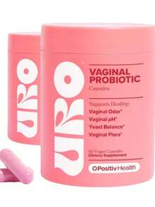 U-RO Feminine Vaginal Probiotics - 60 Capsules | Prebiotics & Lactobacillus Blend | Vegan, Non-GMO, Gluten-Free - Gói 2 - Xem 10