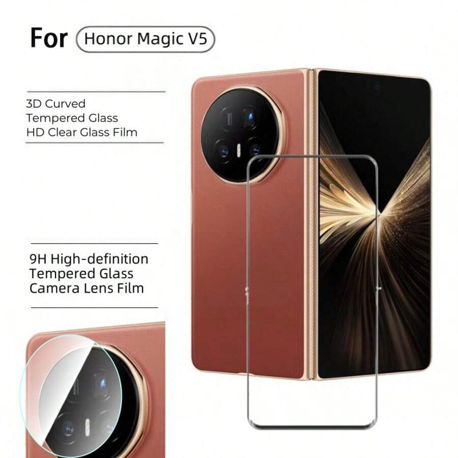 Honor MagicV5 gehärtetes Glas Bildschirmschutz, Honor Curved V3 Blickschutzfolie, V2 Hochauflösende UV-Folie, VS Linsenfolie
