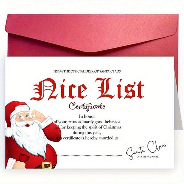 1pc, A Letter Christmas Card With Envelope , Suitable For Family, Friend, Sister, Brother, Birthday, New Year And Special Occasion, To Commend You This Year Is Really Great, A Different Christmas Card.