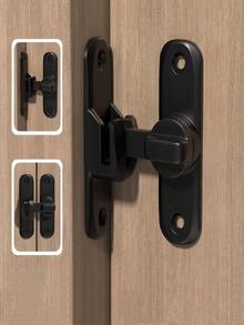 Chốt cửa không cần khoan, chốt cửa trượt, chốt có khóa, chốt cửa trượt chuyên dụng, khóa cửa trượt, khóa cửa sổ và phòng tắm khách sạn dày dặn, khóa chống trộm cửa hợp kim nhôm đặc không cần khoan, vật dụng thiết yếu trong gia đình. - Nhiều màu - Xem 13