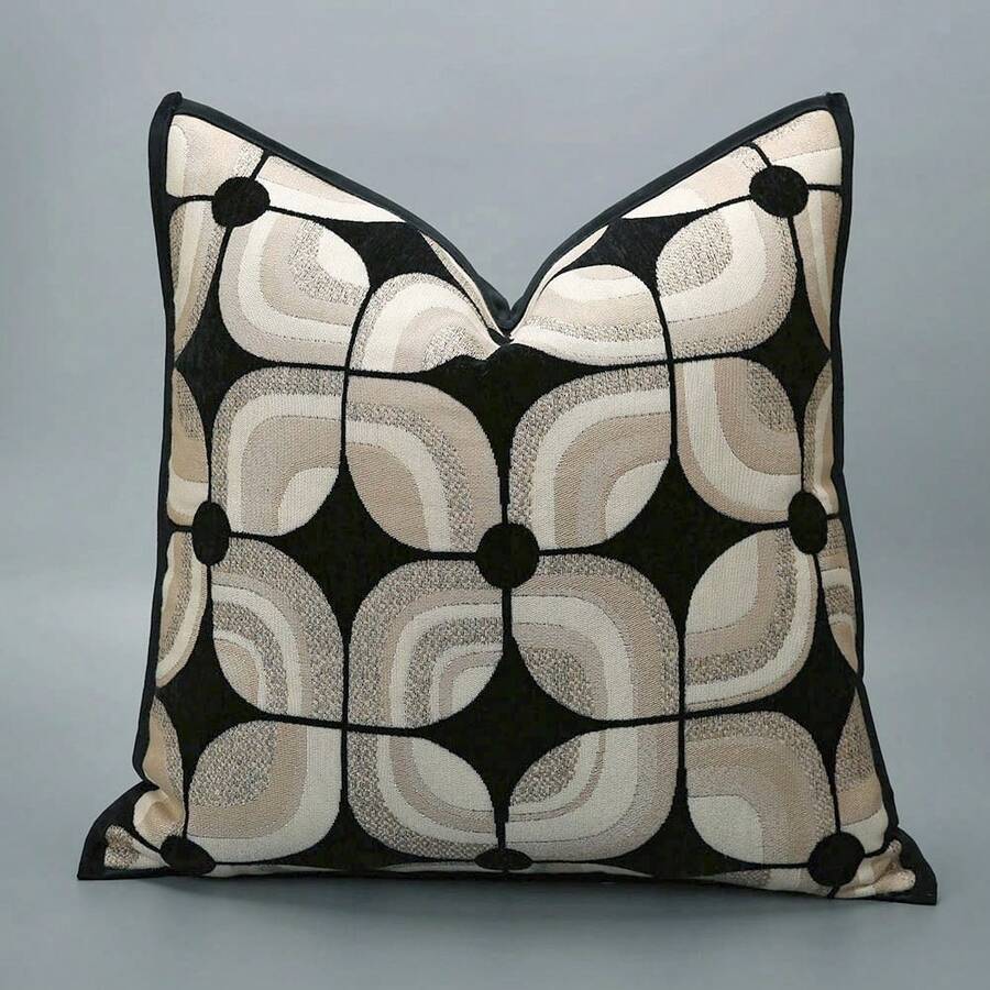 1 Stück Luxus Kissenbezug Design mit Säumen, dekorativer Überwurf Kissenbezug für Sofa, Wohnzimmer, Schlafzimmer Dekoration