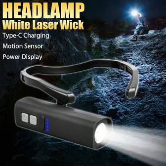 1PC Outdoor Motion-Sensing Headlamp – Long-Range Bright Lighting, 3 Lighting Modes, Life-Level Waterproof, Ideal For Fishing, Camping, Hiking, And Mining Expeditions