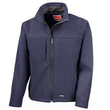 Result Mens Softs Premium 3 Layer Performance Jacket (Waterproof, Windproof & Breathable) (Navy Blue) - 93% Polyester/7% Elastane - (BC2046) - Blue - View 2