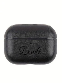 [Tùy chỉnh] Vỏ bảo vệ tai nghe bằng da giả cổ điển sang trọng khắc chữ cá nhân hóa tương thích với Pro 1 2 3 4 Pro 2 - Nhiều màu - Xem 6