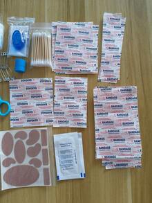 130pcs Emergency Kit, First Aid Box, 26-Category 140-Piece Emergency Supplies Storage Bag, Portable Car First Aid Kit, Suitable For Outdoor Sports, Camping, Home