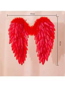 One Role-Playing Angel Wing Costume, With A Sexy Backless Decorative Design. Artificial Feather Wings Are Suitable For Festival And Party Props - Multicolor - View 11