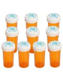 5pcs/10pcs Pill Bottles, 45ml Pill Boxes, Portable Home & Travel Pill/Capsule Organizer Containers