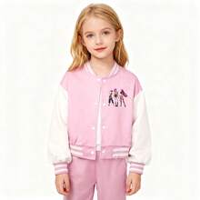 NetHong Kids K.Pop Demon Hunters Jacket Sweatshirt Tops Trousers Casual Baseball Jacket