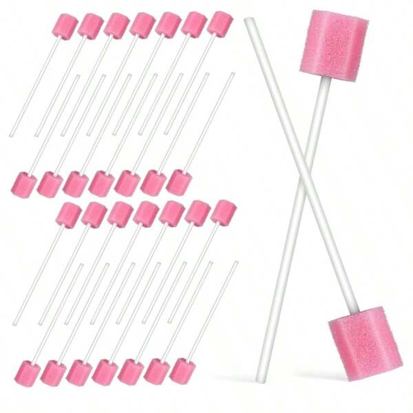 Hot Selling Oral Cleaning Sponge Sticks, Cleaning Sponge Brushes, High-Density Cleaning Sponge Sticks, Pack Of 100