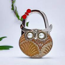 Sparkling Pink Owl Shaped Hanging Hook, Bag Hanger, Craft & Gift Item - Multicolor - View 19