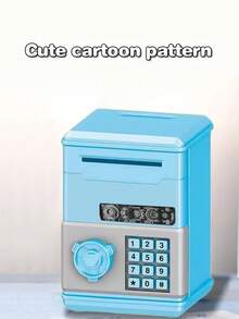 迷你机械密码硬币存钱罐存钱罐桌面装饰，儿童节日礼物 - 彩色 - 查看 9