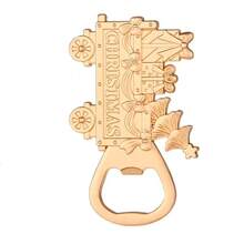 1/4pcs Christmas Bottle Opener, Christmas Gift, Snowman, Christmas Tree, Snowflake Christmas Gift Car Bottle Opener
