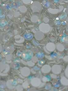 2G/1Beutel Opal 3D Nagelkunst Strasssteine ohne Heißkleber, funkelnde Kristall Strasssteine, Pink Weiß Blau, DIY Nageldekoration, Nagelzubehör - Verschiedenfarbig - Übersicht 12