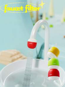 1 pezzo Filtro per rubinetto domestico, dispositivo di filtrazione dell'acqua per viaggi e hotel, filtro dell'acqua portatile e compatto, filtrazione a carbone attivo, rimuove cloro, fluoruro e metalli pesanti, design carino a forma di fungo, filtrazione a 6 stadi, adatto per cucina, bagno, viaggi, hotel e dormitori scolastici, Ognissanti, Natale, Ringraziamento e Festa Nazionale