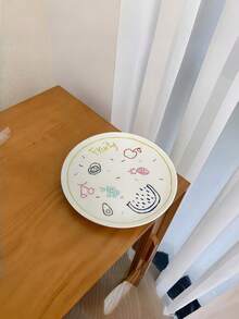 Cartoon Creative Tableware, Minimalist Hand-Painted Household Breakfast Plate, Dessert Plate, Pasta Plate, Ceramic Dish, Serving Platter, Dinnerware - Multicolor - View 10