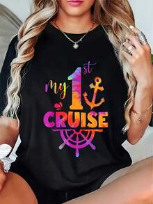 Mi primer crucero y un crucero divertido - Negro - Ver 1