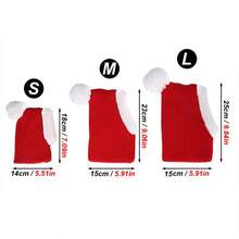 1pc Christmas Dog Hat, Winter Warm Dog Hat, Knitted Hat Scarf Combo For Neck And Ear Warmth - Funny Pet Headwear