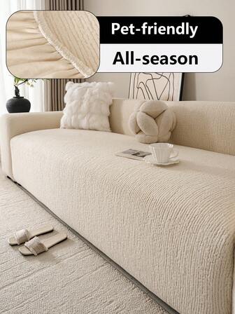 1 pieza Funda de sofá con patrón minimalista, resistente a las manchas, antideslizante para cojín de sofá para todas las estaciones, lavable a máquina y a mano, sin decoloración, funda de sofá elástica