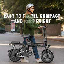 Z6 Foldable Electric Bike For Adults, 14" Electric E-Bike With 500W Peak Motor, Max 25Miles 20MPH Electric Bicycles, Dual Front Suspension - 查看 8