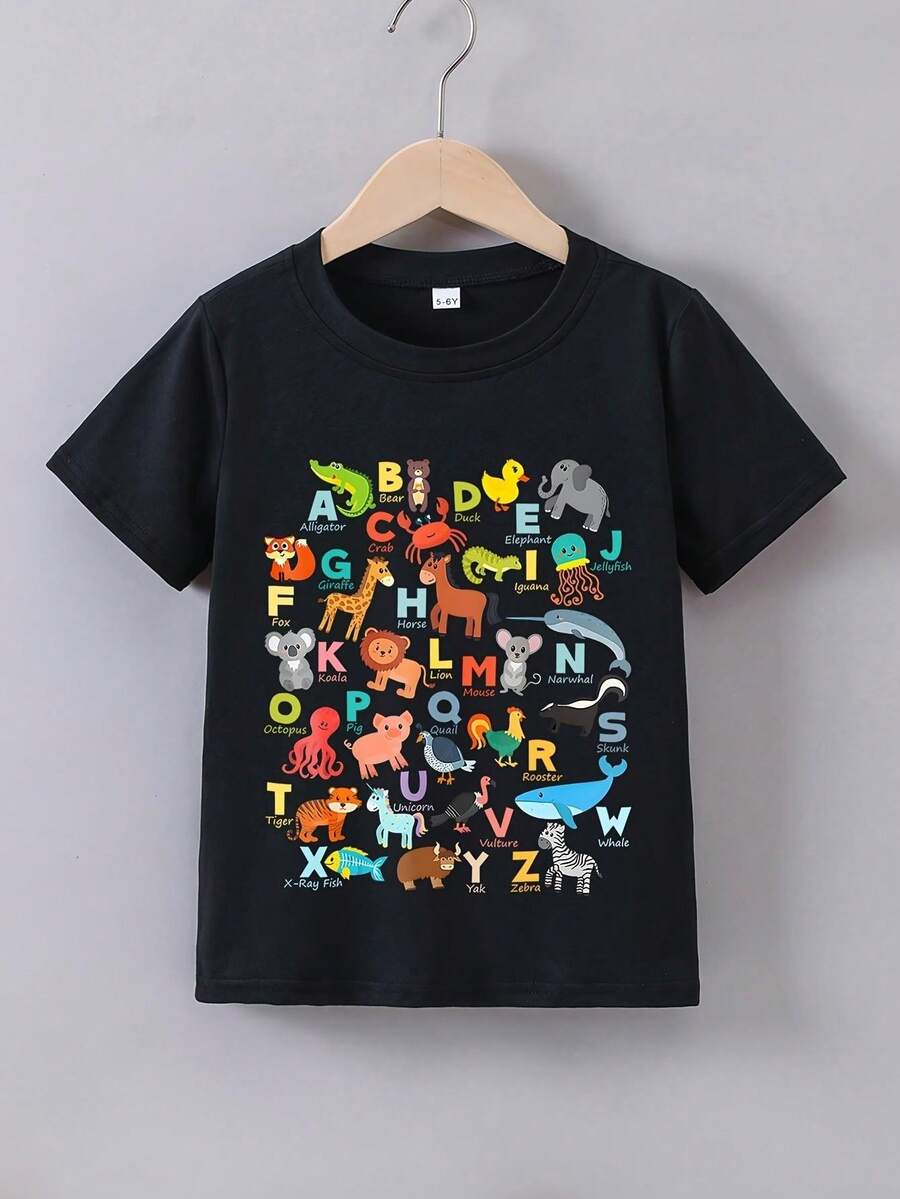 Young Boys T-Shirts - 黑色 - 查看 1