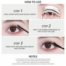 J.M.C.Y 防水纤长卷翘睫毛膏、持久防晕染睫毛打底膏和定型精华液