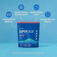 Gwynne Supercalm bebida en polvo nutricional 20 unidades suplemento relajante nutrición bienestar saludable fácil disolver vitaminas minerales descanso sueño manejable paquete práctico - Otros - Ver 3