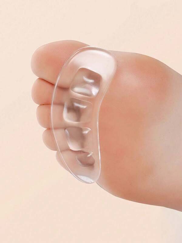 Przezroczyste żelowe wkładki na przód sandałów na wysokim obcasie (2/4/6 szt.)