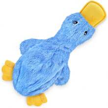 Best Pet Supplies Juguete 2 en 1 Divertido para Perro sin Relleno, tamaño Mediano (Pato Salvaje, Liebre, Ardilla, Paquete de cocodrilo) (PT07-08-45-47-M) - Pollo arrugado (amarillo) - Ver 18
