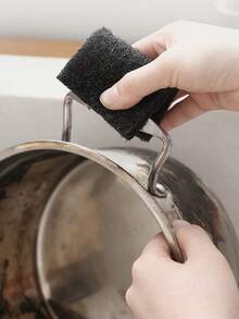 3pcs/5pcs Rust-Removing Pot Scrubbing Brush Kitchen Cleaning Cloth Abrasive Sponge, Kitchenware, Cleaning Tools,Kitchen,Bathroom,Home,Household Supplies