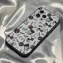 Funda de teléfono Drake O-OvO OWL compatible con  16,15,14,13,12,11,Pro,Max,Plus,X,XS,SE4,E,Mini, funda negra suave, compatible con funda de  17, funda de  17 Pro, funda de  17 Pro Max - z1 - Ver 11