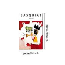1Pc 2D Flat Printing Basquiat Art, Gold Trumpet, Graffiti Abstract Style Canvas Wall Art For Living Room Wall Decor For Bedroom Bathroom Framed Wall Poster Art Prints Ready To Hang Pictures Home Decorations - Nhiều màu - Xem 8