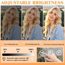 60cm Make-Up Table Mirror NEW Vanity Lighted Mirror Dimmable 3 Color - Putih - View 8