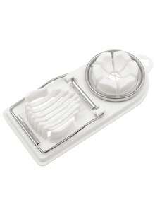 1pc 2-In-1 Egg Slicer, Household Egg Cutter, Multi-Function Pickled Egg Peeler, Egg Divider, Versatile Kitchen Tool