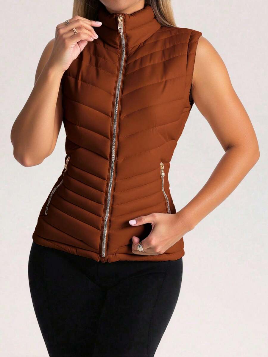 Women Coats - Camel - View 1