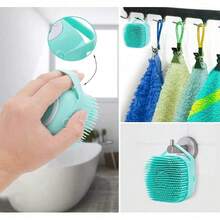 Pet Bath Massage Brush Puppy Dog Cat Grooming Cleaning Soft (Green) - Green - View 7